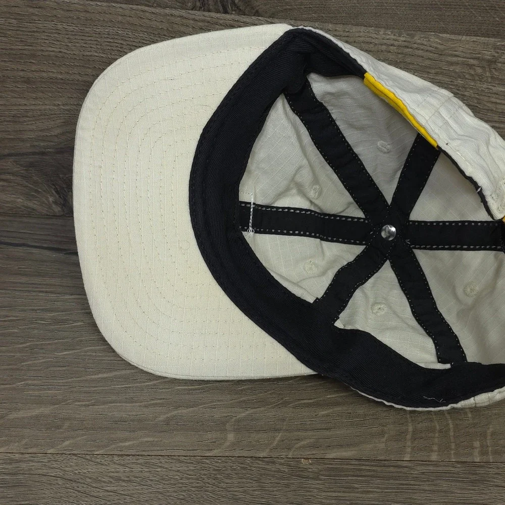 Sunski Hat Sun Up Cap Strap Back Cream Mens Outdoors Hike Run Ripstop Canvas